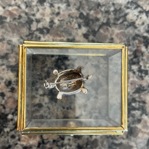 Alice Caviness Sterling Silver Turtle Brooch🐢🌺 - Picture 2 of 5